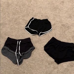 Forever 21 Shorts - 2 black forever 21 shorts & black & white shorts Forever 21 Shorts - 2 black forever 21 shorts & black & white shorts